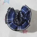 Mini gonna a quadri con fiocco e pizzo per vestiti da bambola fai da te accessori top - Gonna a Quadri Blu