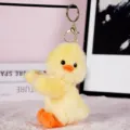 Adorable peluche canard jaune porte-clés poupée en peluche douce décoration de bureau cadeau - Canard Jaune (Porte-clés Doré) / Jaune