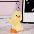 Mignon petit canard en peluche porte-cles animal doux charme de sac cadeau mignon - Canard Jaune (Porte-clés Argenté) / Jaune