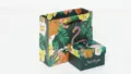 Koreaanse stijl schattige flamingo bedrukte geschenkdoos en papieren zak set feest - 9x7x6cm / Flamingo Doos met Tas