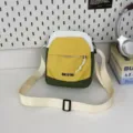 Freizeit Outdoor Sport Umhängetasche für Damen, minimalistische, leichte Smartphone Schultertasche. - Gelb