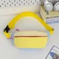 Bunte Dopamin Farbblock Brusttasche Outdoor Sport lässige wasserdichte Gürteltasche für Reisen - Gelb