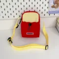 Rote gelbe lässige Umhängetasche Wasserflasche Tasche Outdoor Sport multifunktionale Schultertasche - Rot