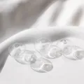 Clear glass beads, flat round hollow design, transparent DIY jewelry making components. - 2 Pieces Pack / 10# Transparent