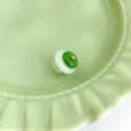 Traditional Chinese style Qipao button Hanfu imitation jade glazed decorative DIY clothing accessory - Xiangsi Style 01 / Green and White