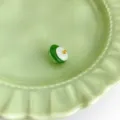 Green white glass qipao button hanfu DIY decorative accessory vintage Chinese style crafts - Xiangsi Style 04 / Green and White