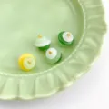 Retro glass button charms for Hanfu Cheongsam, multi-color DIY jade-like accessories. - Xiangsi Style / Multicolor