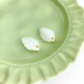 White jade-style Chinese frog button variant, elegant DIY clothing accessory for Hanfu. - Nine-Tailed Fox Button / Jade White