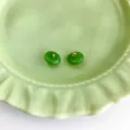 Green synthetic jade glass qipao buttons Chinese traditional hanfu clothing DIY decor - Xiangsi Button 12mm / Jade Green