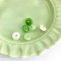 Chinese style imitation jade buttons for cheongsam Hanfu DIY craft accessories green and white - Xiangsi Button 12mm / Multicolor