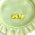 Yellow butterfly DIY charm pendant for traditional Chinese clothing cheongsam accessory new - Butterfly Clasp / Topaz Color