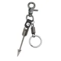 Llavero de flecha de metal vintage con mosquetón y anillo para accesorios de hombre - Spring Clasp Style