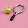 Mini racchetta da tennis e ciondolo palla per decorazione casa delle bambole fai da te accessori - Argento (Racchetta senza Perno, Palla con Perno)