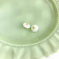 White glass imitation jade Chinese cheongsam buttons retro DIY clothing accessories - Xiangsi Button 10mm / Jade White
