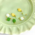 Chinese style imitation jade coin beads DIY jewelry accessories cheongsam button charms - Ancient Coin Button / Multicolor