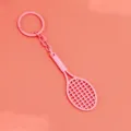 Llavero de raqueta de tenis rosa lindo colgante para mochila accesorio de moda. - Bolsa de polietileno / Rosa