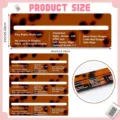 4er-Pack Schildpatt Acryl Mahjong Linienleser Kartenanleitungen, klare Maße und Spielregeln. - Bedruckt / 4er-Set / Schildpatt