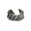 Anillo de engranaje de plata tailandesa vintage para hombre, joya de anillo abierto. - Abierto ajustable / Anillo de Engranaje