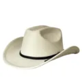 Classico cappello da cowboy western in camoscio sintetico per uomo e donna, vintage cappello. - M（56-58cm） / Beige