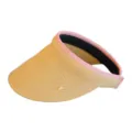 M (56-58cm) / Serre-tête Rose Paille Fine Tressée Khaki Chapeau Visière