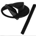 Vista dettagliata del meccanismo della trappola per topi in plastica e rampa. - Nero