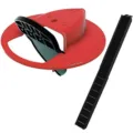 Trappola per topi con coperchio per secchio basculante e scala per riarmo automatico - Rosso