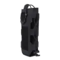 Black tactical water bottle pouch, molle accessory bag for outdoor cycling and hiking. - Riding Water Bottle Pouch / Black
