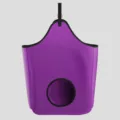 Purple horse hay bag slow feeder hanging stable pouch portable equestrian feeding - Purple