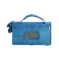 Portable folding baby diaper changing pad waterproof travel mat with handle pocket - Blue