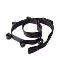 Car fishing rod strap vehicle roof pole holder adjustable elastic nylon strap regular version - Regular Fit / Pack of 2 / Black