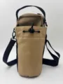 Tragbare Fitness Magnet Wasserflasche Tasche Umhängetasche Fitnessstudio Becher in Kaki - Khaki