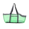 Atmungsaktive Mesh Haustiertasche für kleine Hunde und Katzen, leichte Outdoor Tasche. - Grüngrau