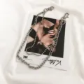 Punk style double layer metal pants chain hip hop silver jeans decorative waist chain accessory - Style 5