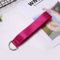 Canvas belt with double D-rings for women casual jeans fashion pink stylish waist accessory - 130cm / Rose Red