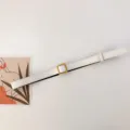 Stijlvolle witte lederen riem voor dames met elegante vierkante gouden gesp voor jeans - 105cm / Wit