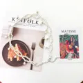 Elegante cadena de cintura de perlas estilo punk metal accesorio para vestido y jeans - Perla Artificial Completa