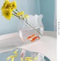 Creative transparent acrylic vase hydroponic fish tank simple modern home decor item - Transparent 5cm