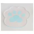 Transparent acrylic cat paw coaster cute cup mat table decor heat insulation pad blue - Light Blue