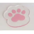 Transparent acrylic cat paw shaped coaster, cute heat insulation pad and lovely home decor. - Light Pink