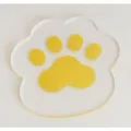 Transparent acrylic cat paw coaster cute heat insulation pad desktop decor mini ornament - Yellow