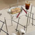 Modern minimalist transparent acrylic coffee table multi-layer living room coffee table - Clear