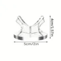 Clear acrylic sports ball display stand holder for golf baseball tennis balls size 5x4cm. - Single Piece / Clear