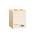 Caja de almacenamiento acrilica beige doble, portalapices compacto para oficina y maquillaje. - Soporte para Pinceles