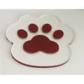 Transparant acryl kattenpoot onderzetter, schattige hittebestendige kopmat voor tafeldecoratie - Bruin