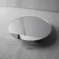 Acrylic round mirror jewelry display tray 25cm photography prop for small earrings and rings stand - Round Tray / Mirrored