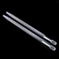 A pair of 5A acrylic glowing drum sticks with bubble design for stage performance and jazz drums. - 13-Color Starry Style / 395*16mm / Silver