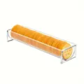 Clear acrylic cracker tray, rectangular food display stand for delicious cookies. - U-Shaped / 22x7x5cm