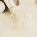 Transparent acrylic flower coaster, cute retro table mat, heat resistant bar pad decoration. - Lemon Yellow