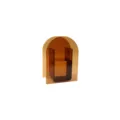Minimalist acrylic arch vase, modern home decor geometric flower holder amber color. - Arch Shape / Coffee