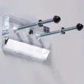 Acrylic skateboard wall mount bracket clear display rack with metal screws for home storage - Clear